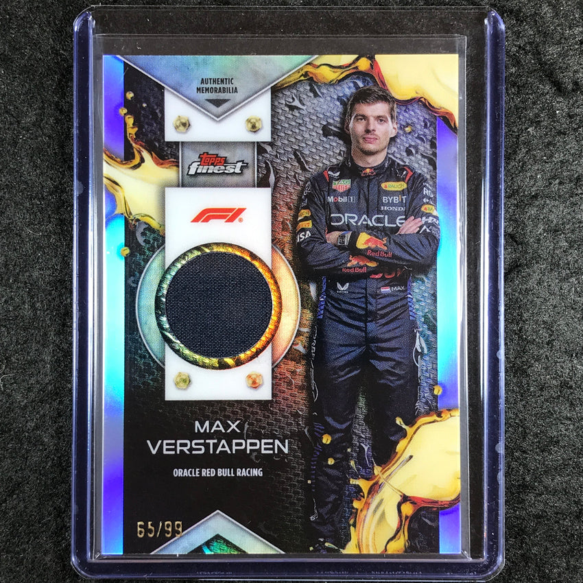 2024 Topps Finest Formula 1 MAX VERSTAPPEN F1 Relic Base 65/99