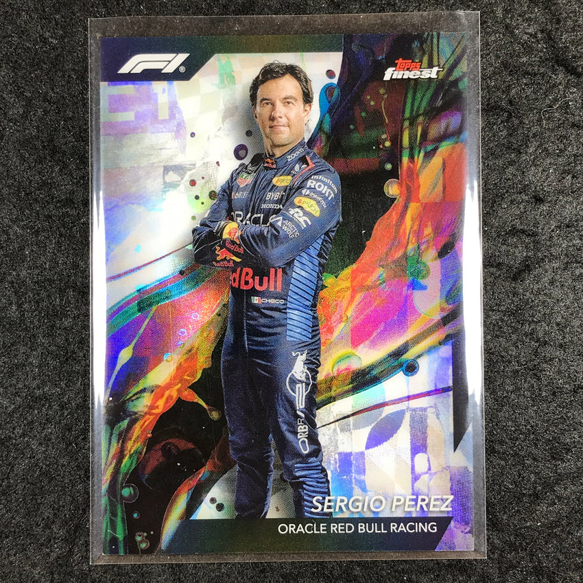 2024 Topps Finest Formula 1 SERGIO PEREZ Base Common Refractor #1