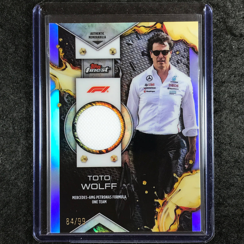 2024 Topps Finest Formula 1 TOTO WOLFF F1 Relic Base 84/99