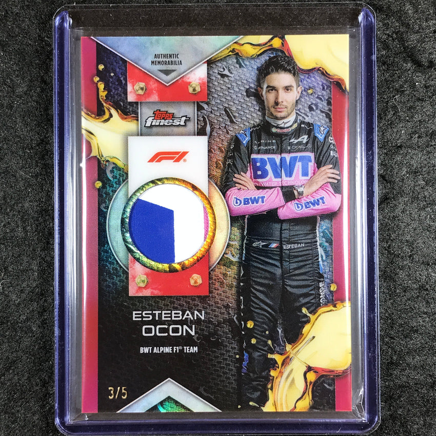 2024 Topps Finest Formula 1 ESTEBAN OCON F1 Relic Patch Red 3/5