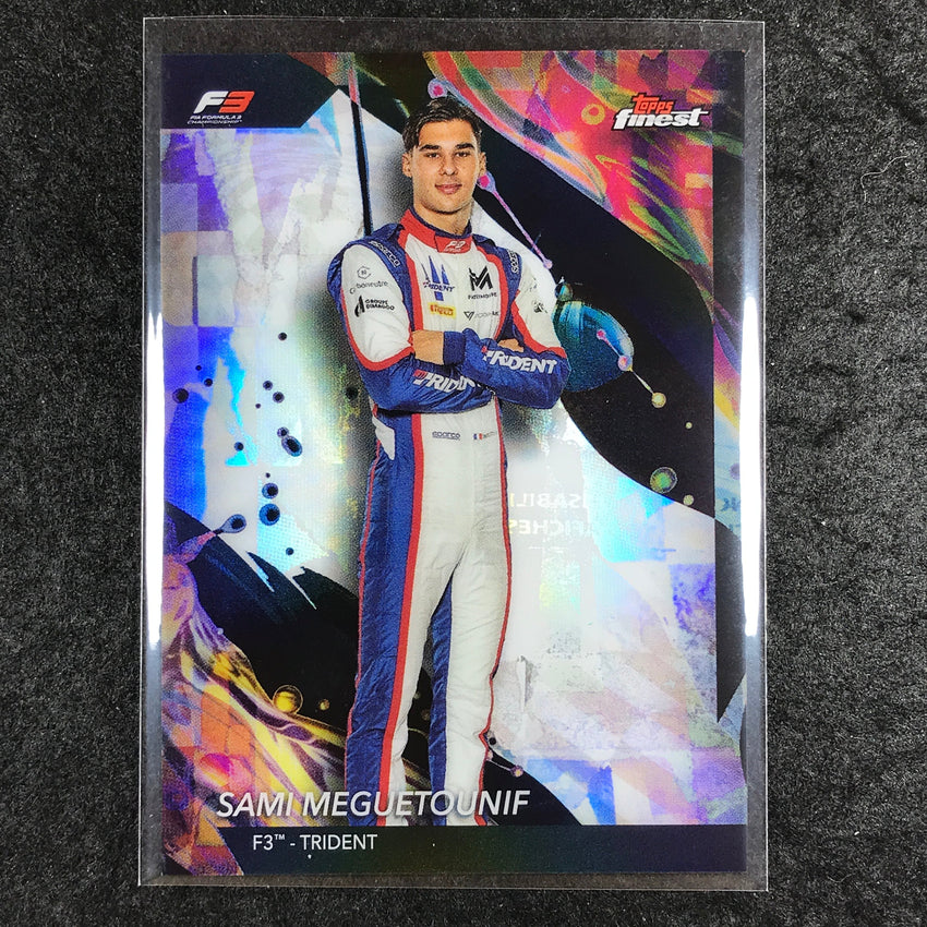 2024 Topps Finest Formula 1 SAMI MEGUETOUNIF Base Uncommon Refractor #147