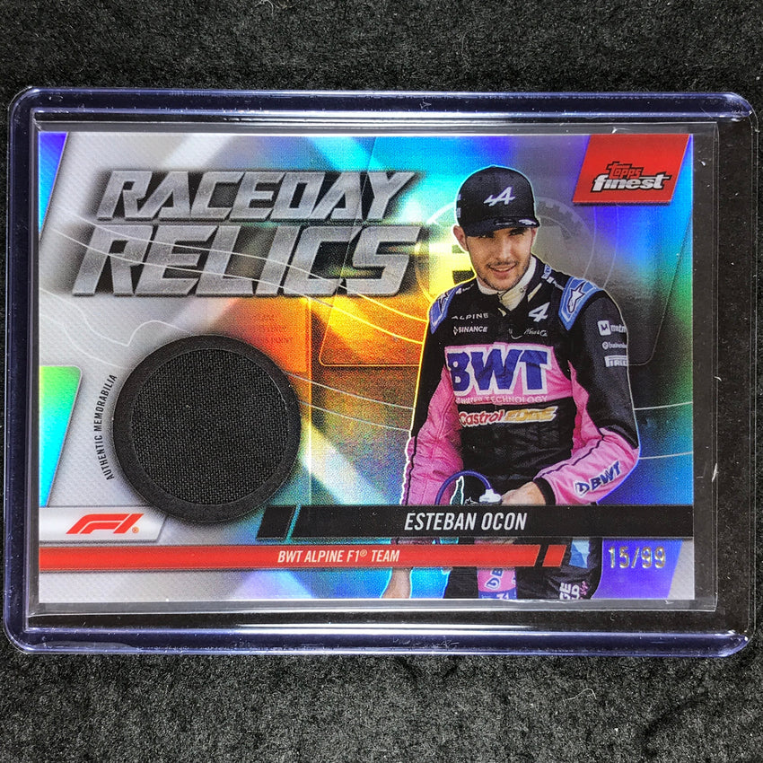 2024 Topps Finest Formula 1 ESTEBAN OCON Raceday Relics Base 15/99