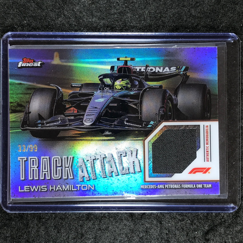 2024 Topps Finest Formula 1 LEWIS HAMILTON Track Attack Relics Base 33/99