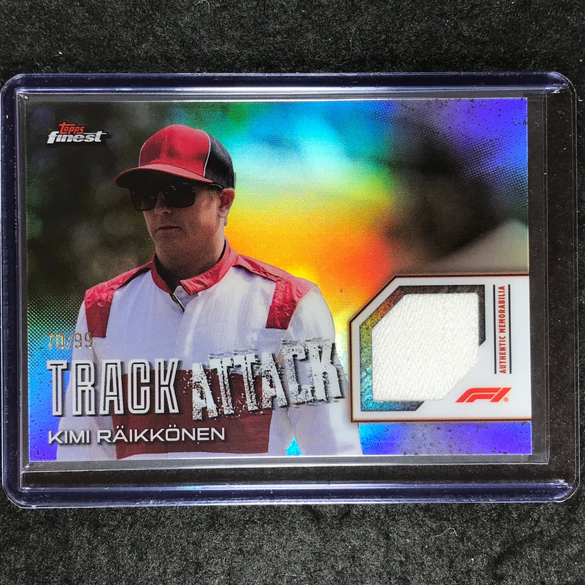 2024 Topps Finest Formula 1 KIMI RAIKKONEN Track Attack Relics Base 70/99