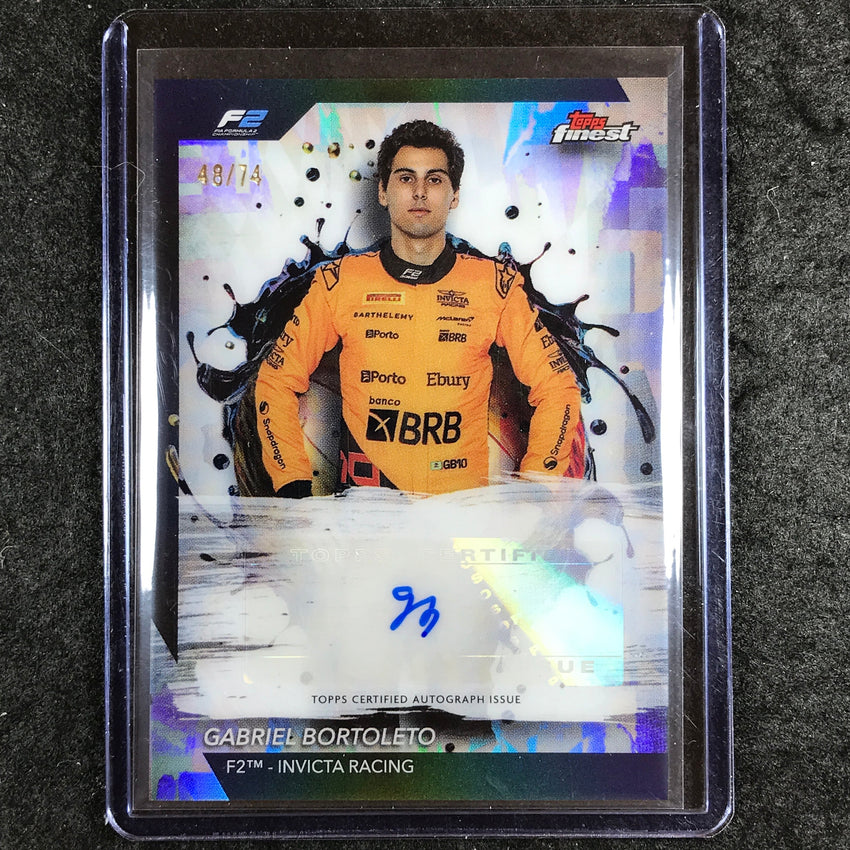 2024 Topps Finest Formula 1 GABRIEL BORTOLETO Autographs Base 48/74 #BOR