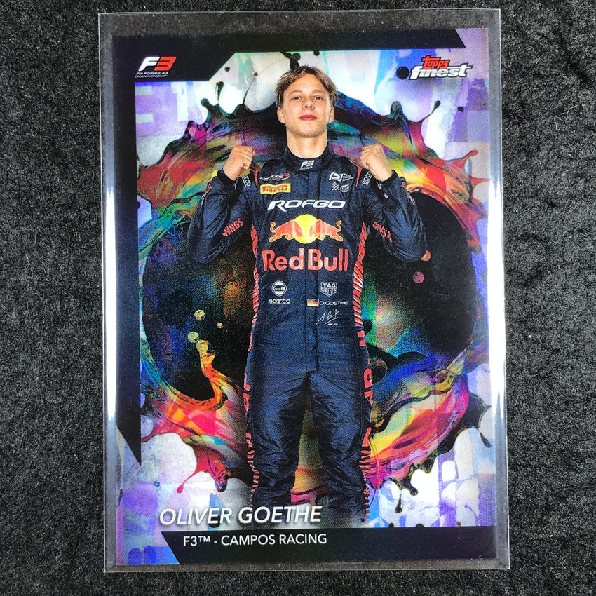 2024 Topps Finest Formula 1 OLIVER GOETHE Base Rare Refractor #252