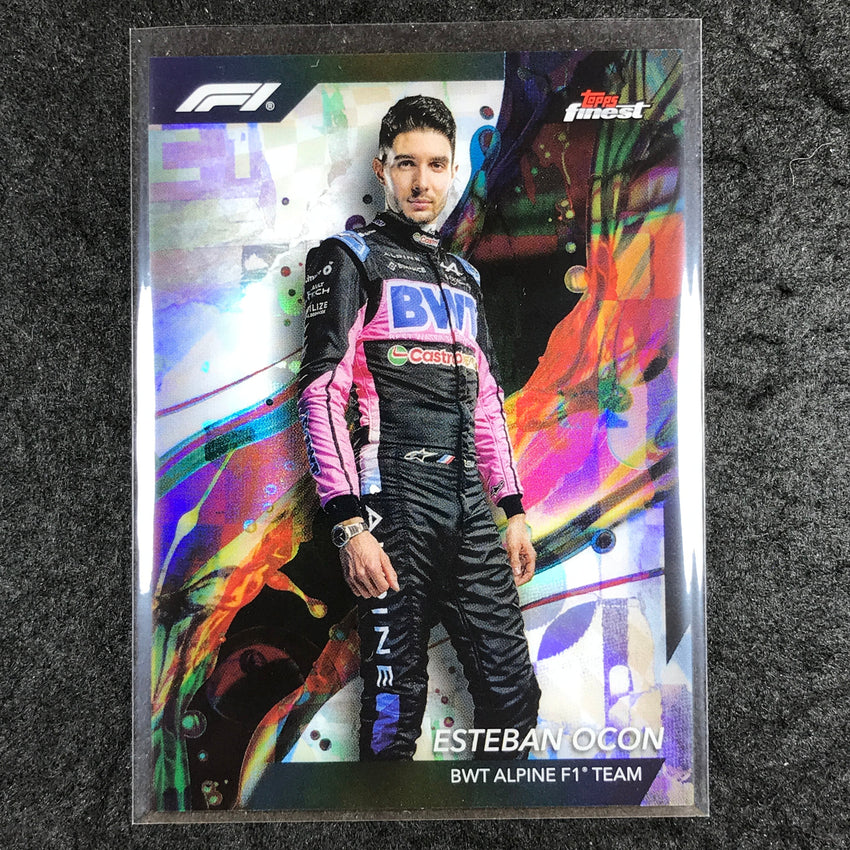 2024 Topps Finest Formula 1 ESTEBAN OCON Base Common Refractor #9
