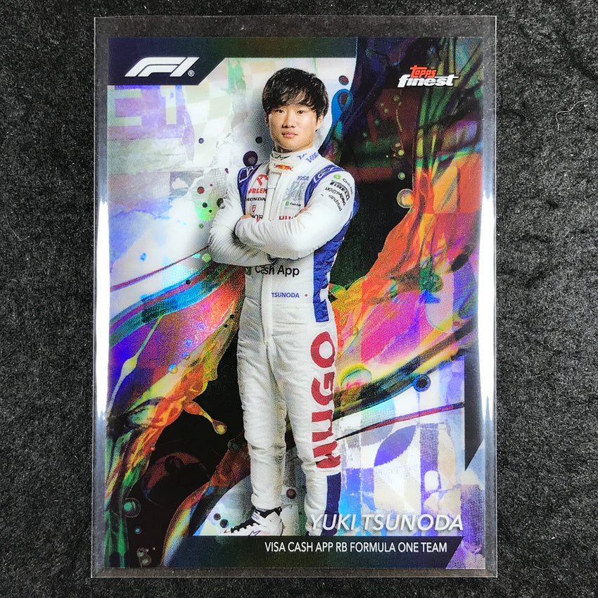 2024 Topps Finest Formula 1 YUKI TSUNODA Base Common Refractor #17