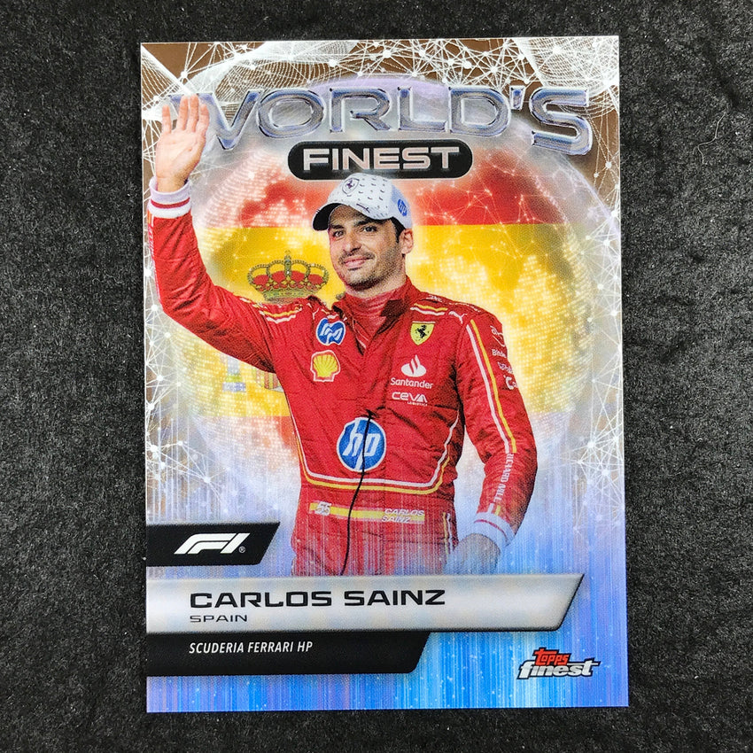 2024 Topps Finest Formula 1 CARLOS SAINZ World's Finest Base #4