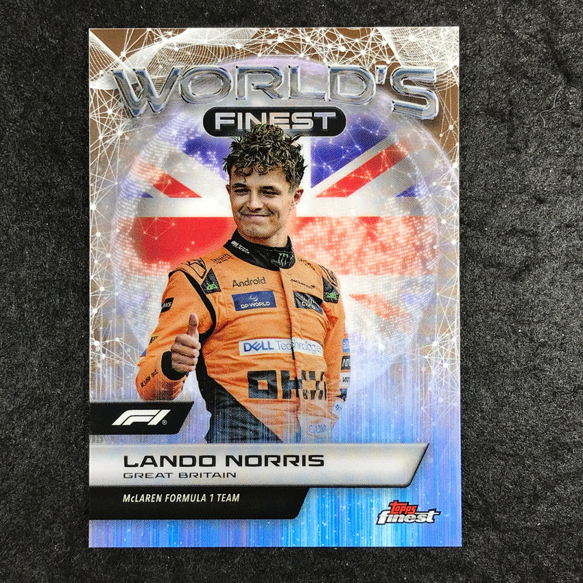2024 Topps Finest Formula 1 LANDO NORRIS World's Finest Base #7