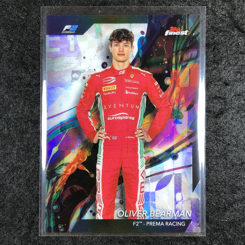 2024 Topps Finest Formula 1 OLIVER BEARMAN Base Common Refractor #21