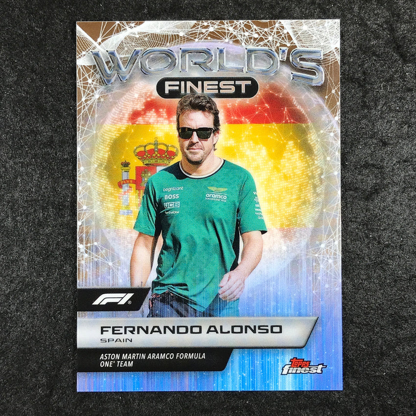 2024 Topps Finest Formula 1 FERNANDO ALONSO World's Finest Base #11