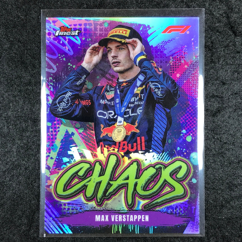 2024 Topps Finest Formula 1 MAX VERSTAPPEN Chaos Refractor #1