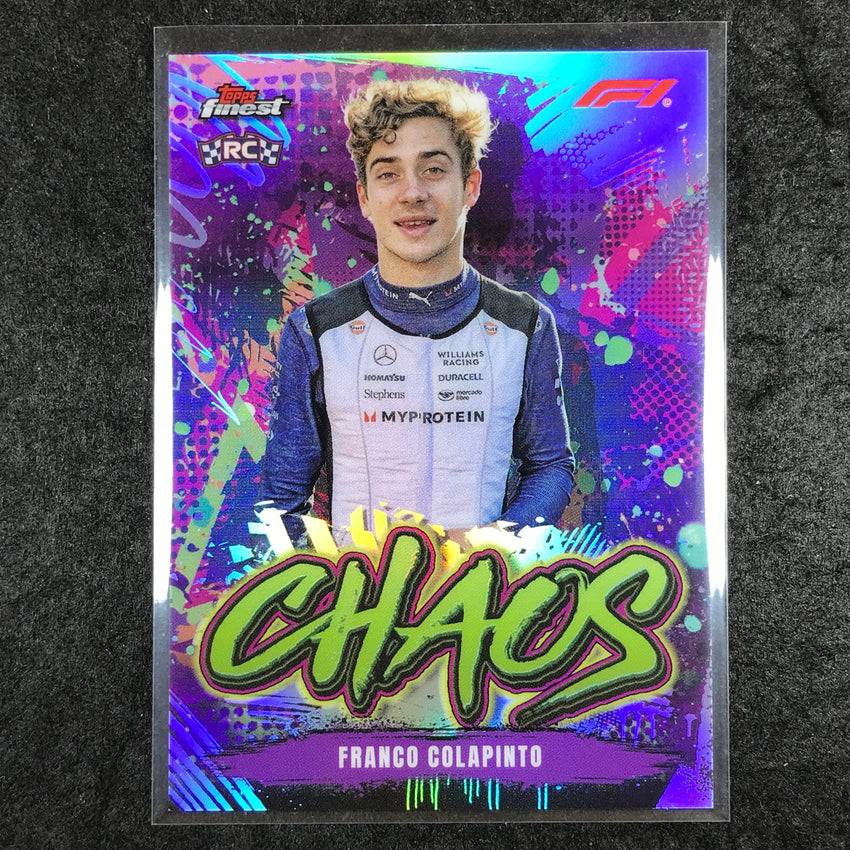 2024 Topps Finest Formula 1 FRANCO COLAPINTO Chaos Rookie Refractor #20