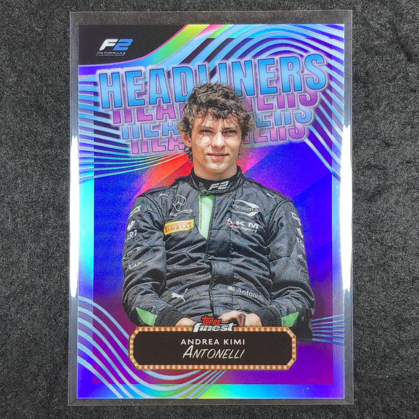 2024 Topps Finest Formula 1 ANDREA KIMI ANTONELLI Headliners Refractor #11