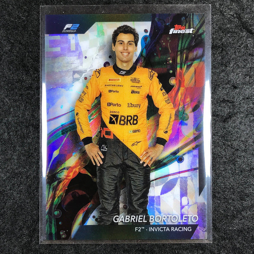 2024 Topps Finest Formula 1 GABRIEL BORTOLETO Base Common Refractor #28