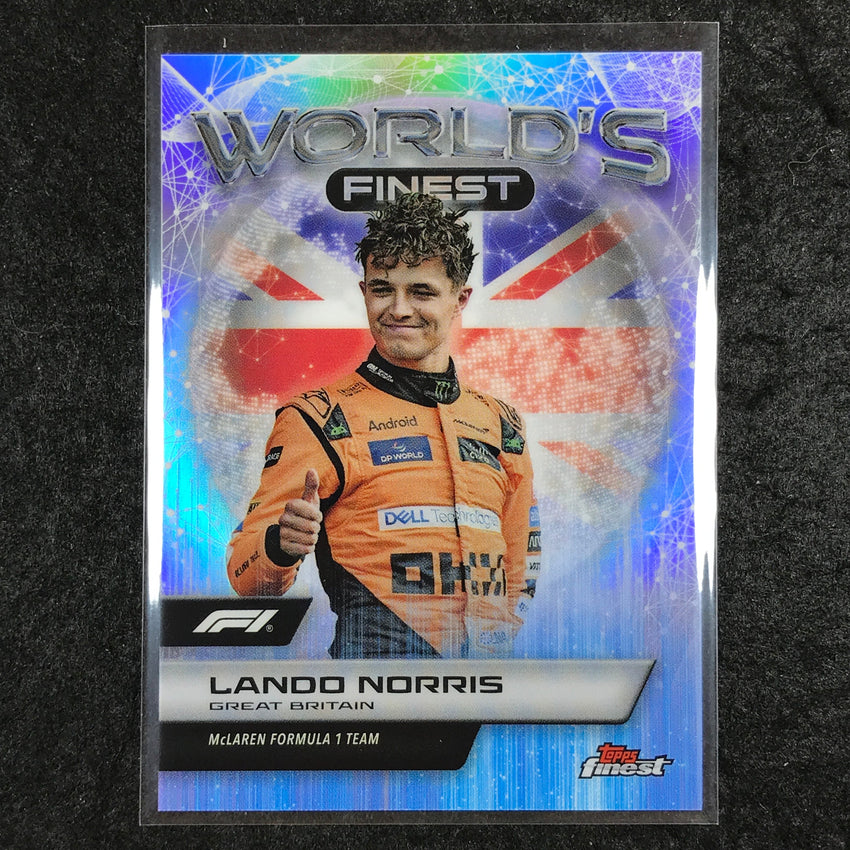 2024 Topps Finest Formula 1 LANDO NORRIS World's Finest Refractor #7