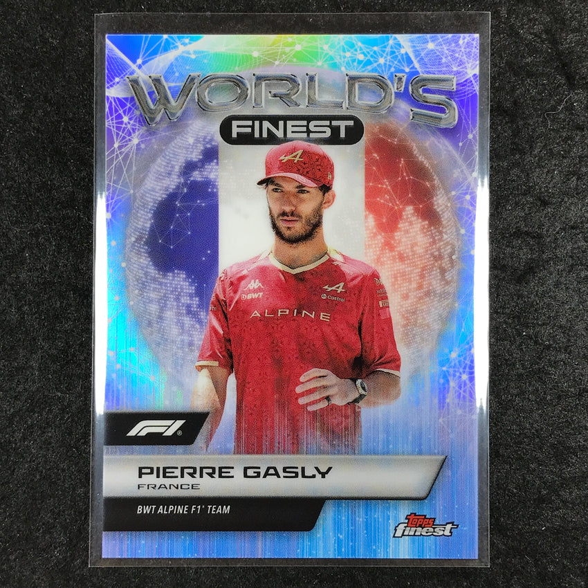 2024 Topps Finest Formula 1 PIERRE GASLY World's Finest Refractor #10