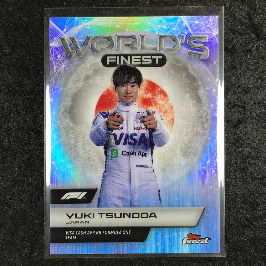 2024 Topps Finest Formula 1 YUKI TSUNODA World's Finest Refractor #16