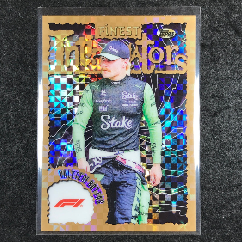 2024 Topps Finest Formula 1 VALTTERI BOTTAS Intimidators Checkerboard #BOT