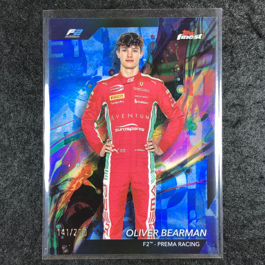 2024 Topps Finest Formula 1 OLIVER BEARMAN Common Blue /200 #21
