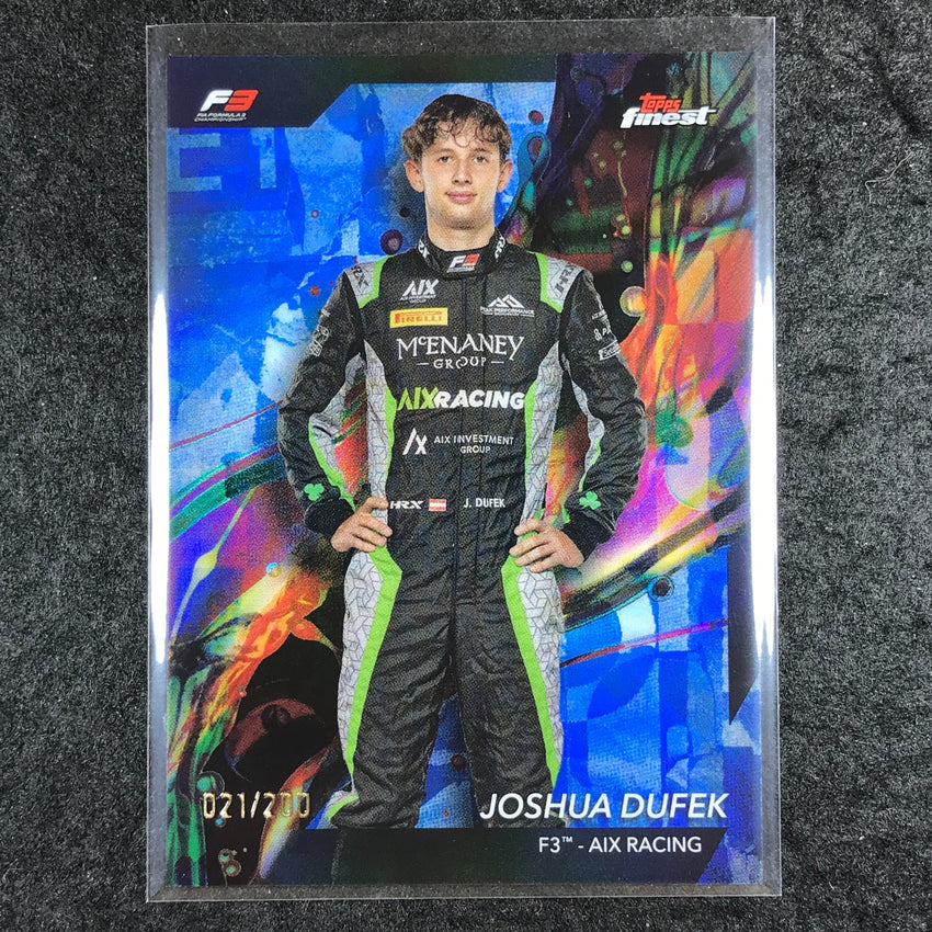 2024 Topps Finest Formula 1 JOSHUA DUFEK Common Blue /200 #69