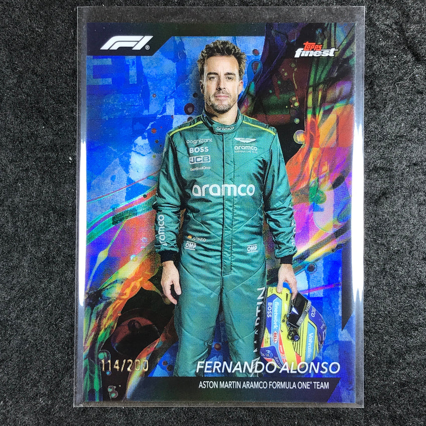 2024 Topps Finest Formula 1 FERNANDO ALONSO Common Blue /200 #97