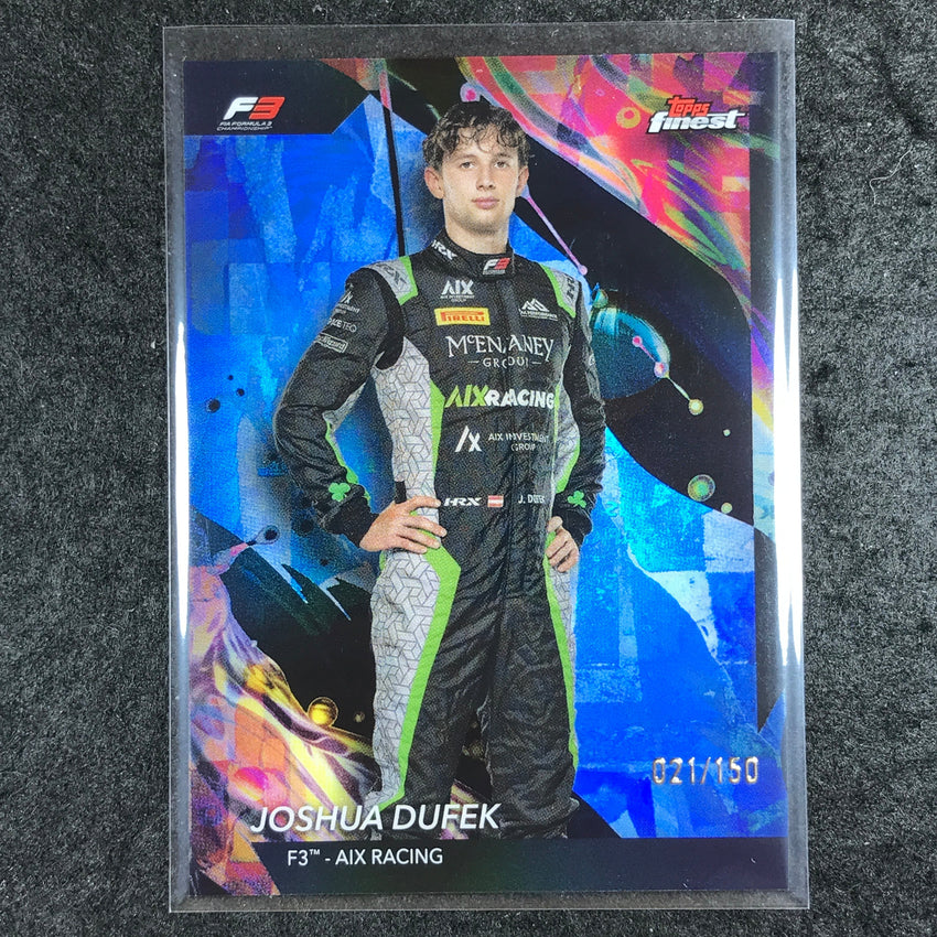 2024 Topps Finest Formula 1 JOSHUA DUFEK Uncommon Blue /150 #169