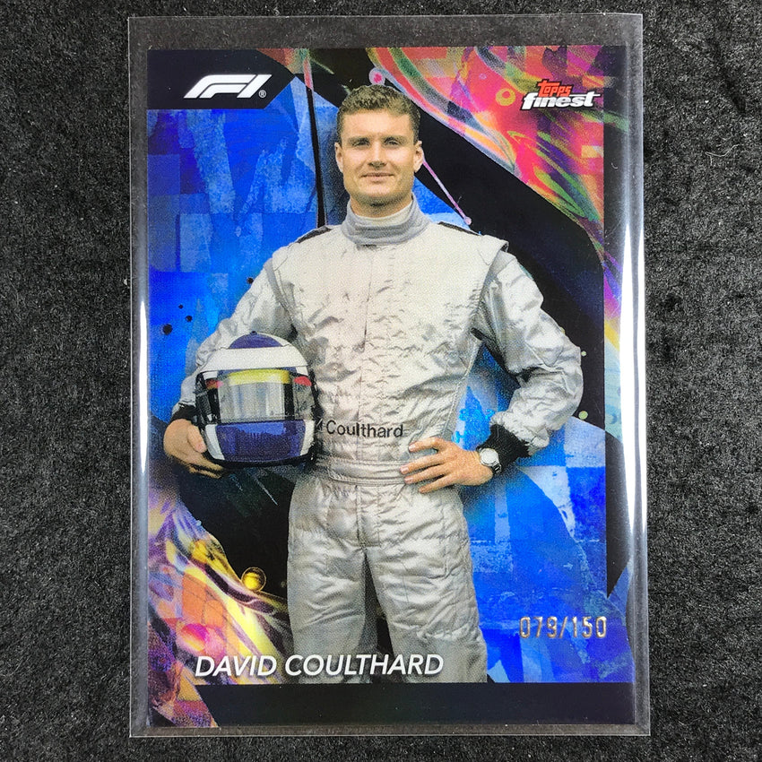 2024 Topps Finest Formula 1 DAVID COULTHARD Uncommon Blue /150 #187