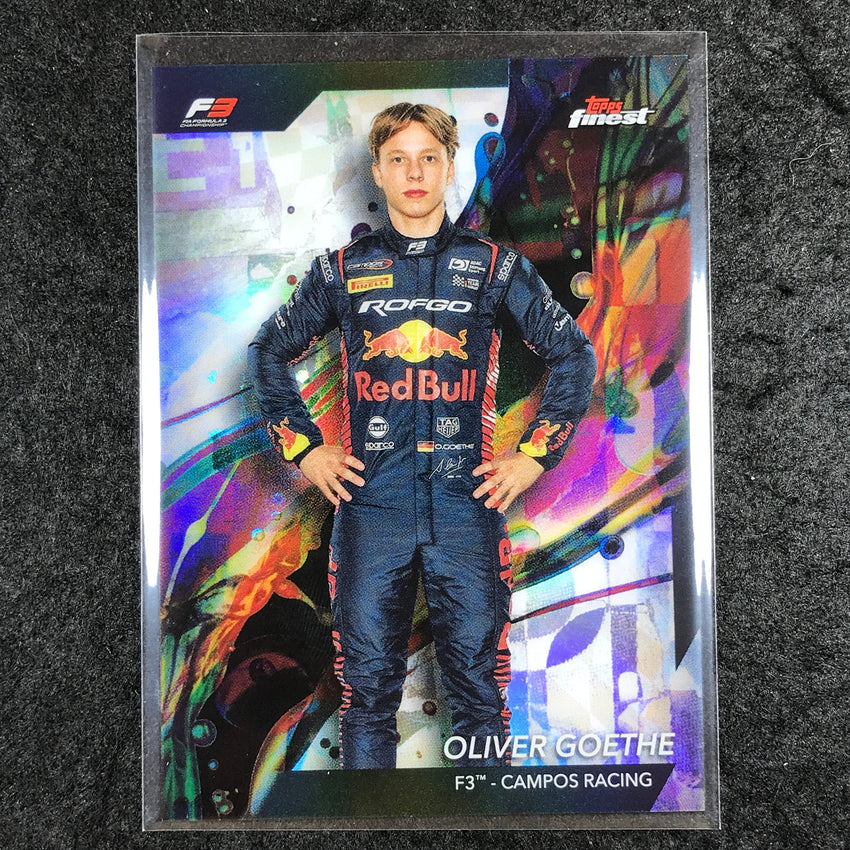 2024 Topps Finest Formula 1 OLIVER GOETHE Base Common Refractor #52