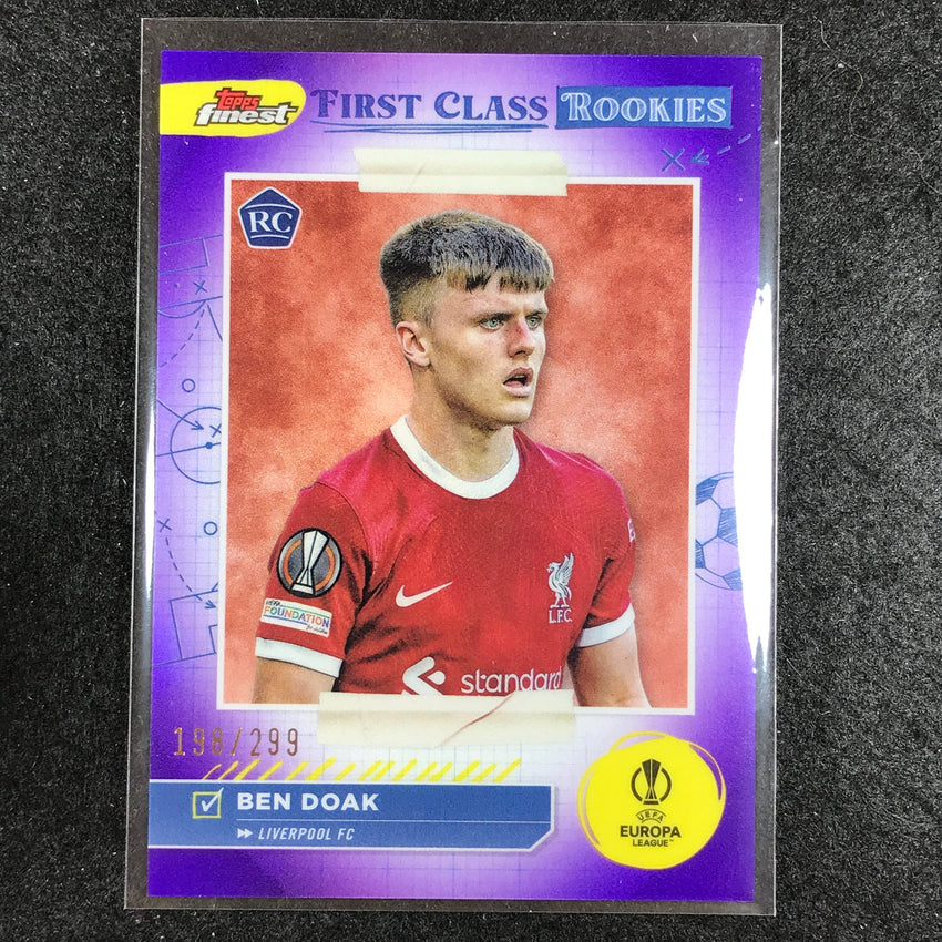 2023-24 UEFA Club Comp Finest BEN DOAK First Class Rookies Purple 198/299