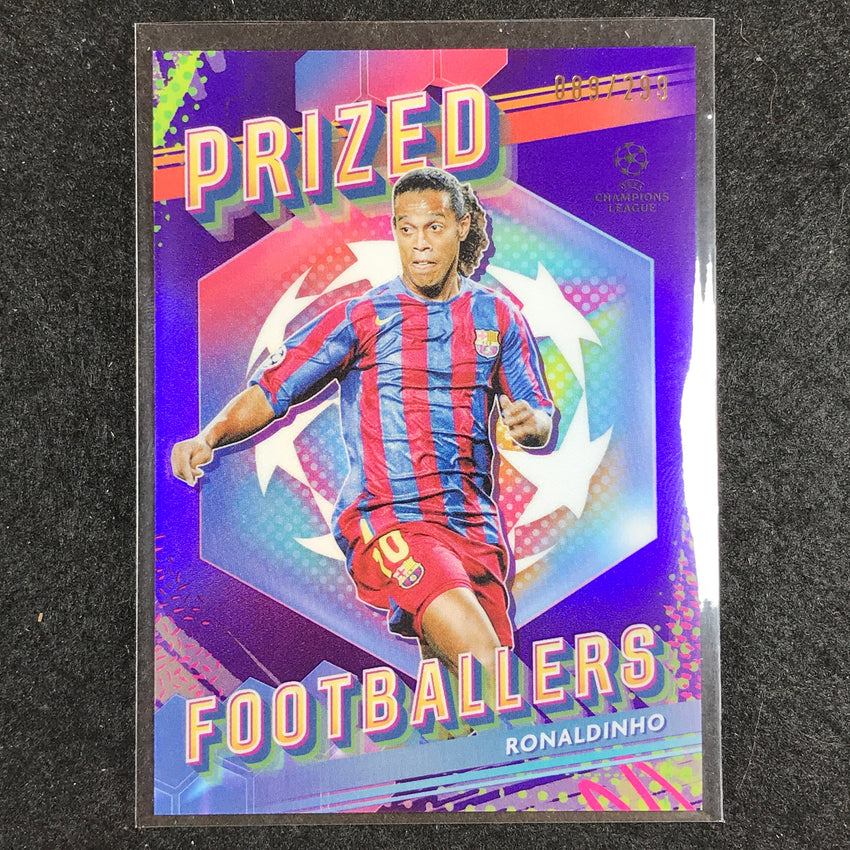 2023-24 UEFA Club Comp Finest RONALDINHO Prized Footballers Purple 89/299