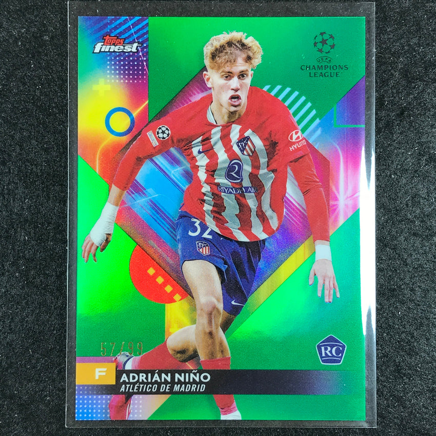 2023-24 UEFA Club Comp Finest ADRIAN NI#Rookie Base Green 57/99 #77