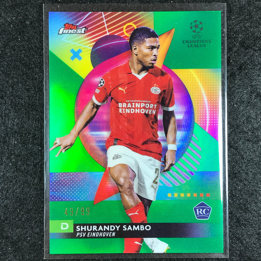 2023-24 UEFA Club Comp Finest SHURANDY SAMBO Rookie Base Green 49/99 #89