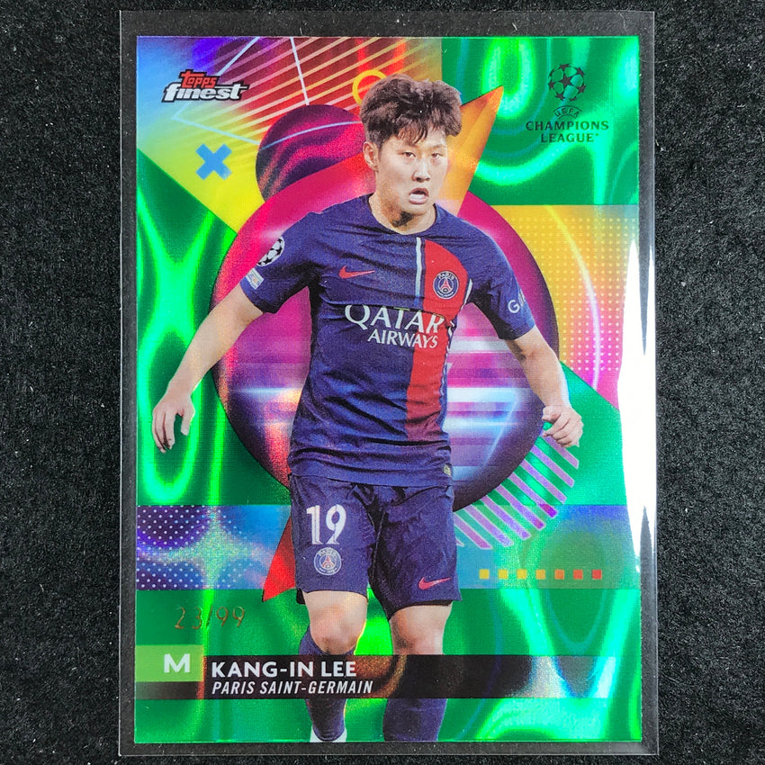 2023-24 UEFA Club Comp Finest KANG-IN LEE Base Green Lava 23/99 No. 113