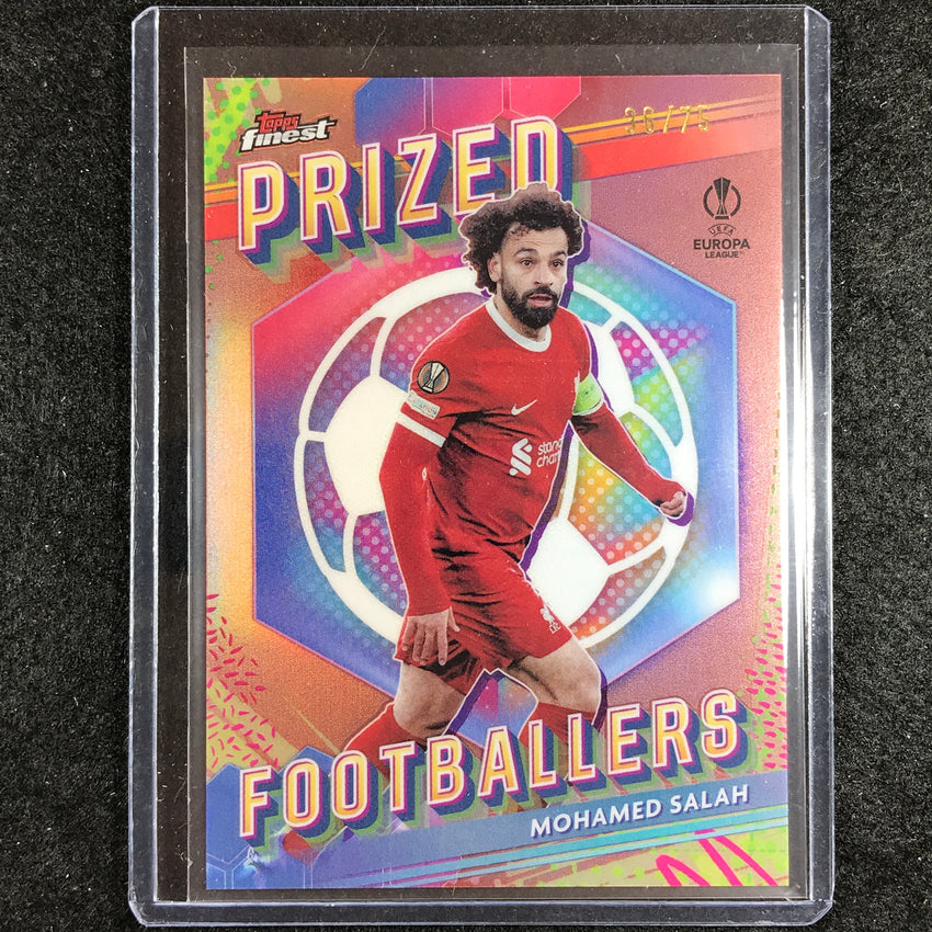 2023-24 UEFA Club Comp Finest MOHAMED SALAH Prized Footballers Rose Gold 36/75