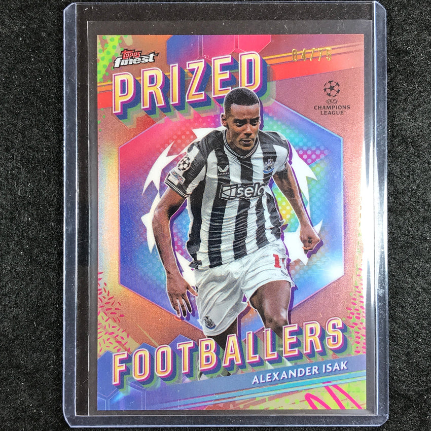 2023-24 UEFA Club Comp Finest ALEXANDER ISAK Prized Footballers Rose Gold 4/75