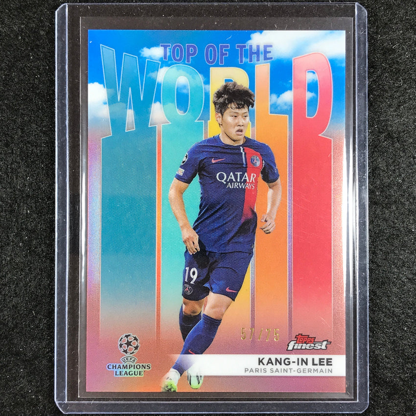 2023-24 UEFA Club Comp Finest KANG-IN LEE Top of the World Rose Gold 57/75