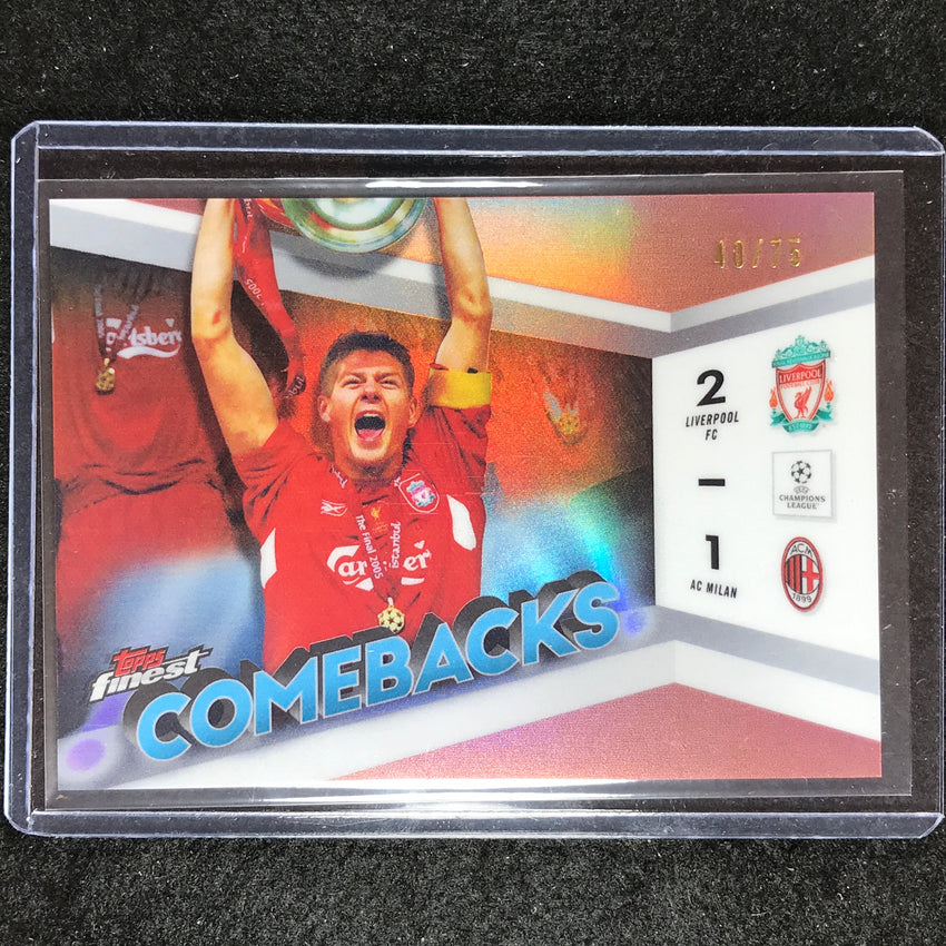 2023-24 UEFA Club Comp Finest LIVERPOOL VS. AC MILAN Comebacks Rose Gold 40/75
