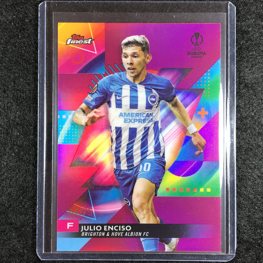 2023-24 UEFA Club Comp Finest JULIO ENCISO Base Fuchsia 67/75 #86