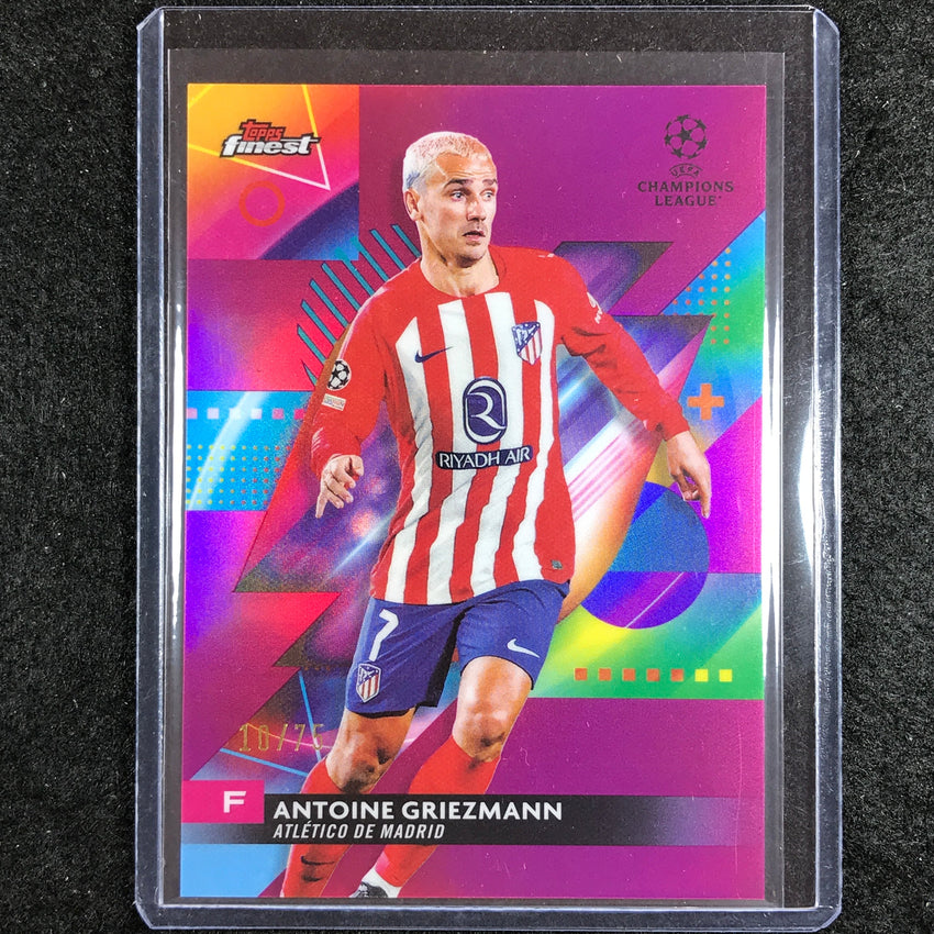2023-24 UEFA Club Comp Finest ANTOINE GRIEZMANN Base Fuchsia 10/75 No. 138
