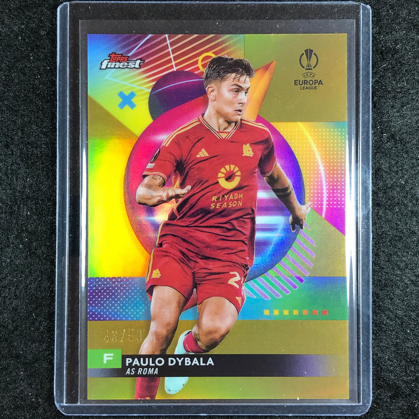 2023-24 UEFA Club Comp Finest PAULO DYBALA Base Gold 43/50 No. 88