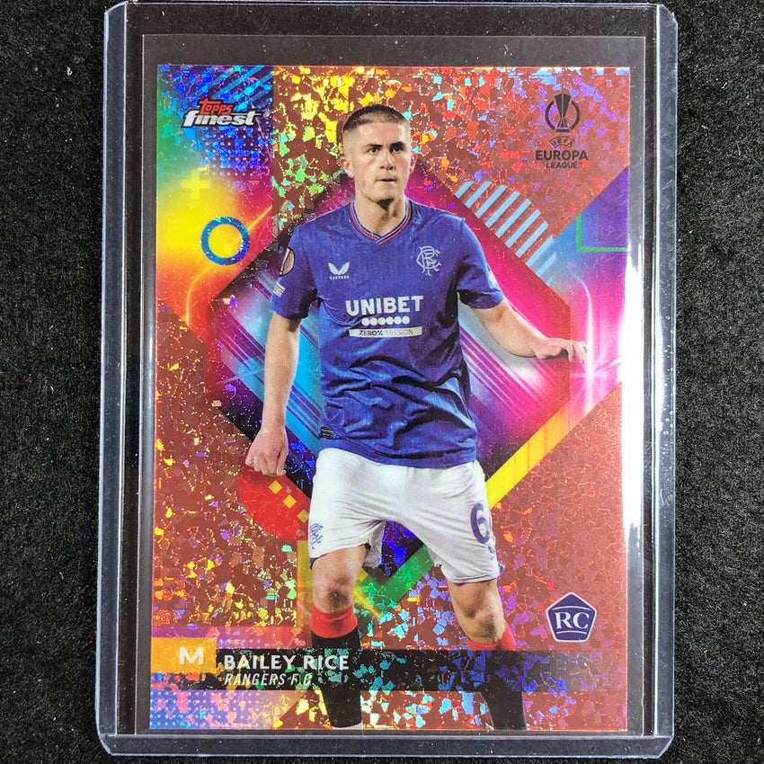2023-24 UEFA Club Comp Finest BAILEY RICE Rookie Rose Gold Mini-Diamond 32/50