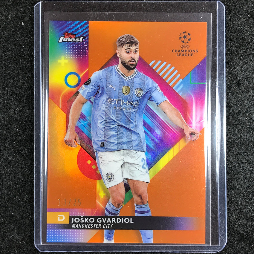 2023-24 UEFA Club Comp Finest JOSKO GVARDIOL Base Orange 13/25