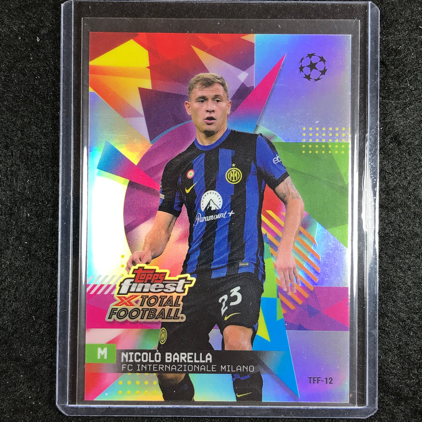 2023-24 UEFA Club Comp Finest NICOLO BARELLA Total Footballs Finest SSP No. 12
