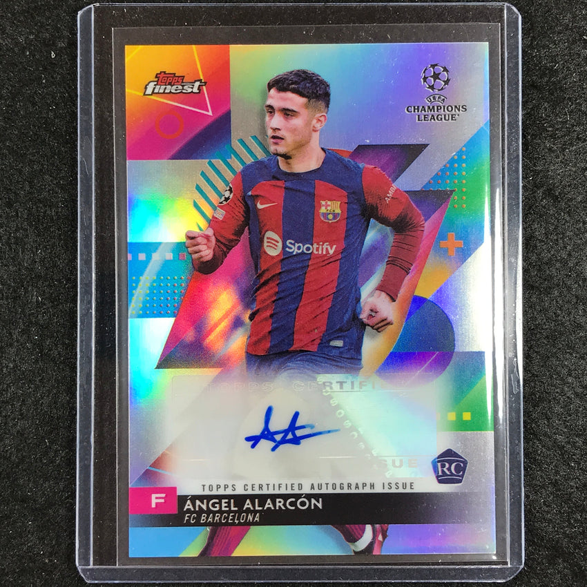 2023-24 UEFA Club Comp Finest ANGEL ALARCON Base Rookie Auto #AA