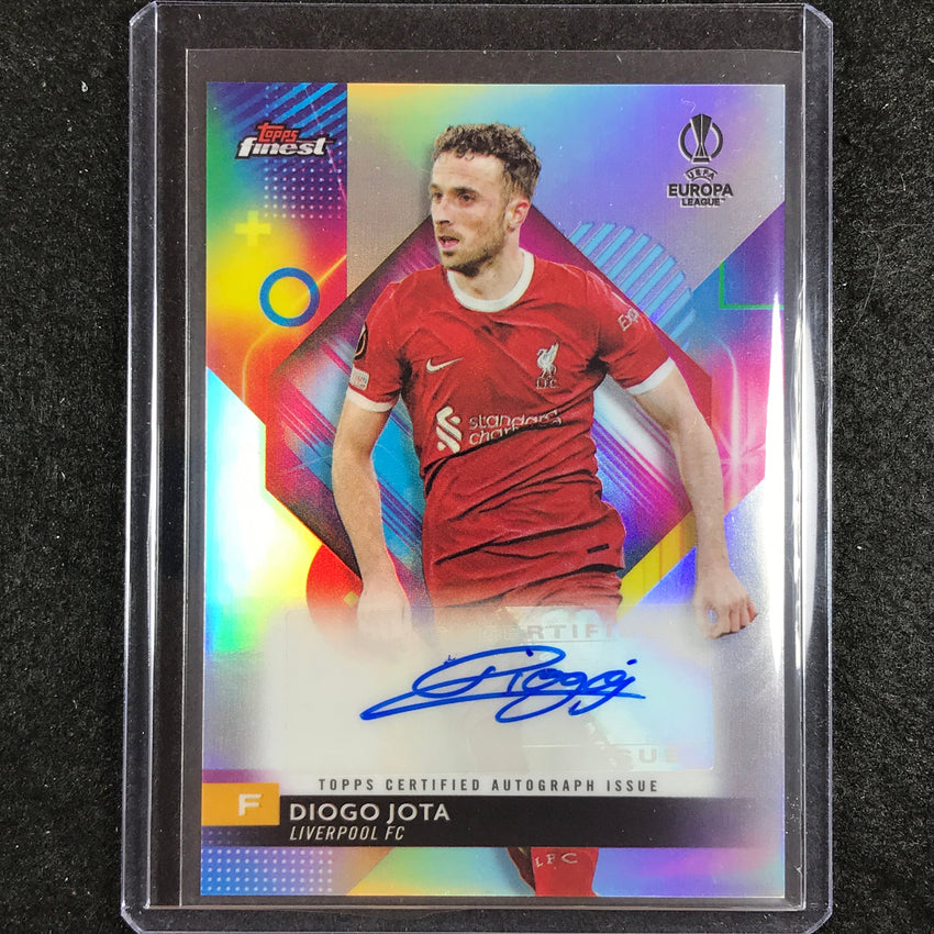 2023-24 UEFA Club Comp Finest DIOGO JOTA Base Auto No. DJ