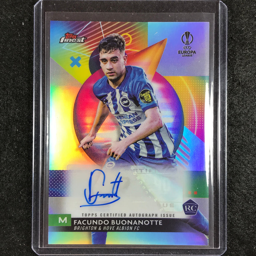 2023-24 UEFA Club Comp Finest FACUNDO BUONANOTTE Base Rookie Auto No. FB