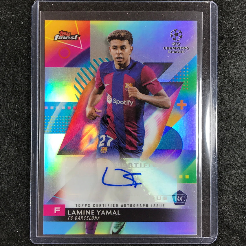 2023-24 UEFA Club Comp Finest LAMINE YAMAL Base Rookie Auto #LY