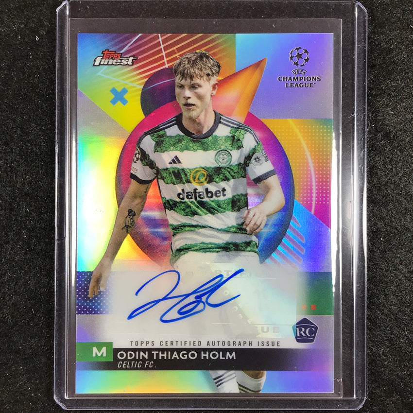 2023-24 UEFA Club Comp Finest ODIN THIAGO HOLM Base Rookie Auto #OH